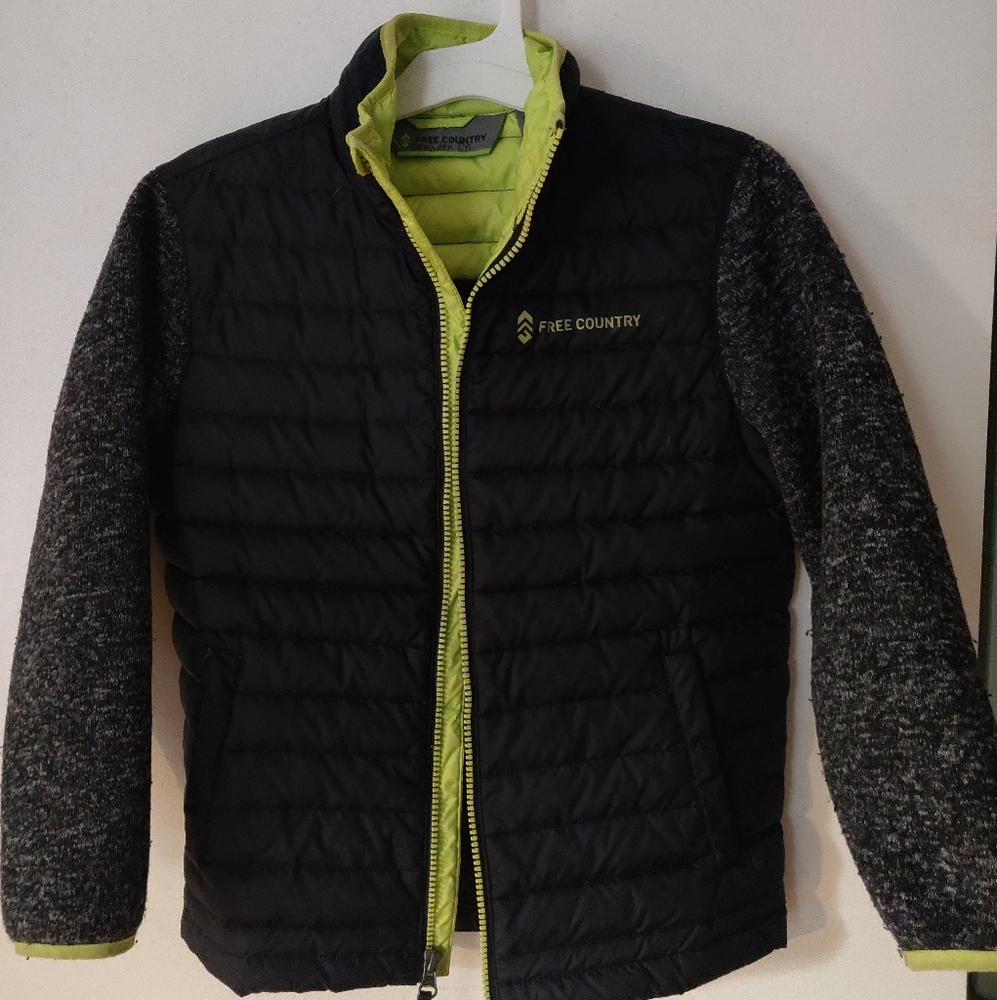 Free Country Down Hybrid Fleece Jacket for boys (size: S, 7/8)